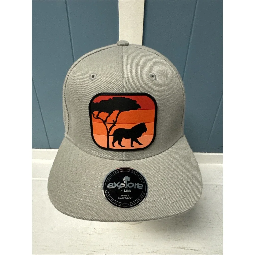 Explore by Lids Lion Safari Snapback Hat Adjustable Youth Cap Teal‎